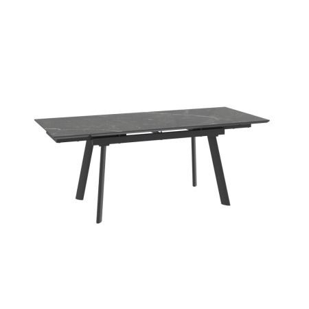 Стол MILANA FOUR-140, раздвижной 140(30+30)x85, STONE BLACK ST CER/ЧЕРНЫЙ MILANA FOUR 140